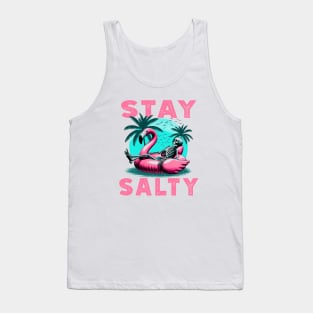 Stay Salty Skeleton Flamingo T-Shirt – Beach Bum Vibes Tee Tank Top